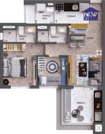 Apartamento com 2 Quartos à Venda, 60 m² em Ipiranga - São Paulo