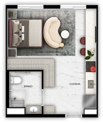 Imagem Apartamento com 1 Quarto à Venda, 38 m² em Vila Guarani (z Sul) - São Paulo