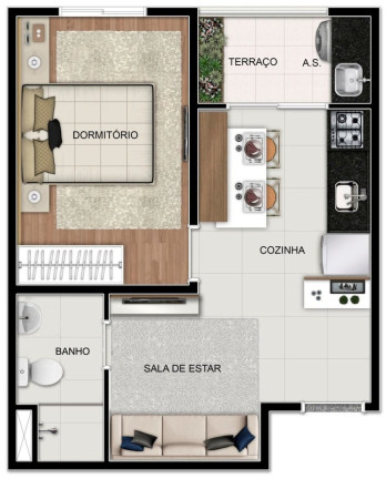 Imagem Apartamento com 2 Quartos à Venda, 37 m² em Sacomã - São Paulo