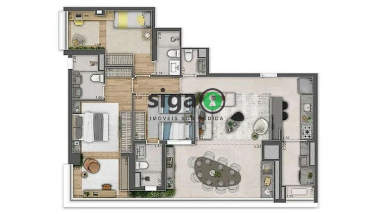 Imagem Apartamento com 3 Quartos à Venda, 118 m² em Brooklin - São Paulo Imagem Apartamento com 3 Quartos à Venda, 118 m² em Brooklin - São Paulo