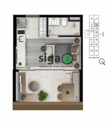 Imagem Apartamento com 1 Quarto à Venda, 32 m² em Chácara Santo Antônio (zona Sul) - São Paulo