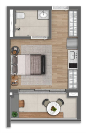 Imagem Imóvel com 1 Quarto à Venda, 30 m² em Alto Da Boa Vista - São Paulo Imagem Imóvel com 1 Quarto à Venda, 30 m² em Alto Da Boa Vista - São Paulo