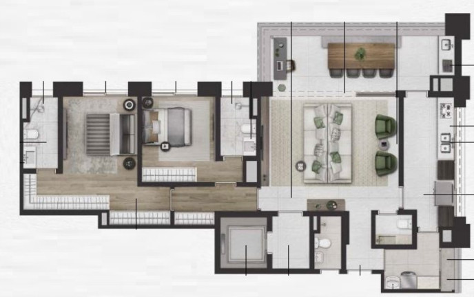 Imagem Imóvel com 2 Quartos à Venda, 195 m² em Itaim Bibi - São Paulo