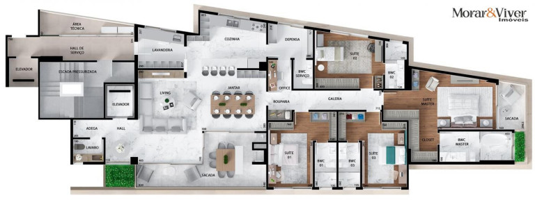 Imagem Apartamento com 3 Quartos à Venda, 247 m² em água Verde - Curitiba Imagem Apartamento com 3 Quartos à Venda, 247 m² em água Verde - Curitiba