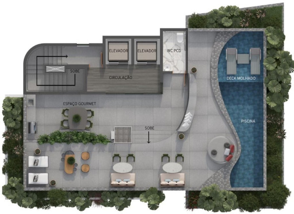 Imagem Apartamento com 1 Quarto à Venda, 22 m² em Tambaú - João Pessoa