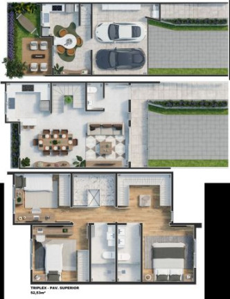 Imagem Sobrado com 3 Quartos à Venda, 158 m² em Abranches - Curitiba Imagem Sobrado com 3 Quartos à Venda, 158 m² em Abranches - Curitiba