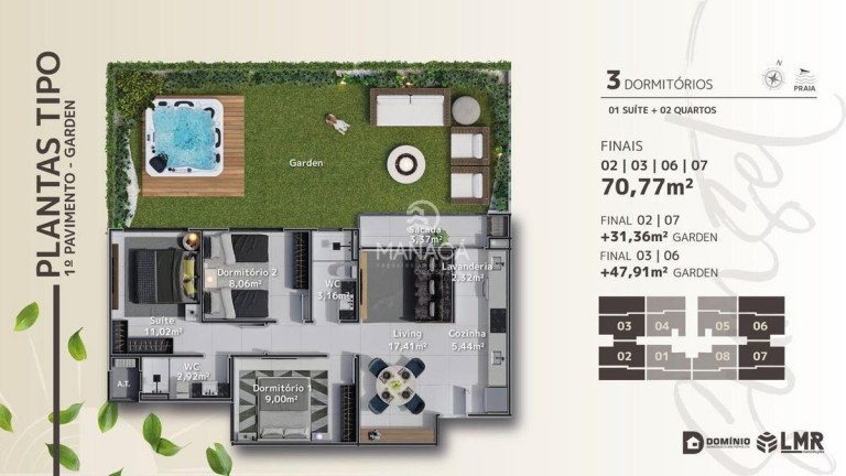 Imagem Apartamento com 3 Quartos à Venda, 105 m² em Itajubá - Barra Velha Imagem Apartamento com 3 Quartos à Venda, 105 m² em Itajubá - Barra Velha