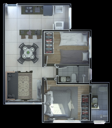 Imagem Apartamento com 2 Quartos à Venda, 55 m² em Cabral - Contagem Imagem Apartamento com 2 Quartos à Venda, 55 m² em Cabral - Contagem
