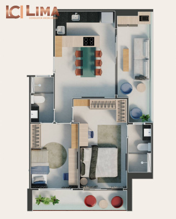 Imagem Apartamento com 1 Quarto à Venda, 37 m² em Aldeota - Fortaleza