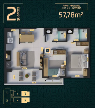 Imagem Apartamento com 2 Quartos à Venda, 57 m² em Engenheiro Luciano Cavalcante - Fortaleza Imagem Apartamento com 2 Quartos à Venda, 57 m² em Engenheiro Luciano Cavalcante - Fortaleza