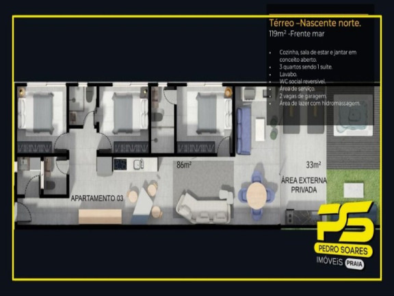 Imagem Imóvel à Venda, 139 m² em Bessa - João Pessoa Imagem Imóvel à Venda, 139 m² em Bessa - João Pessoa