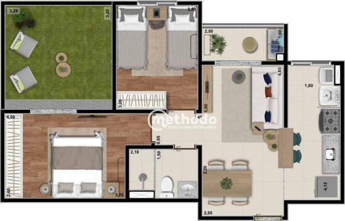 Imagem Apartamento com 2 Quartos à Venda, 56 m² em Mansões Santo Antônio - Campinas Imagem Apartamento com 2 Quartos à Venda, 56 m² em Mansões Santo Antônio - Campinas