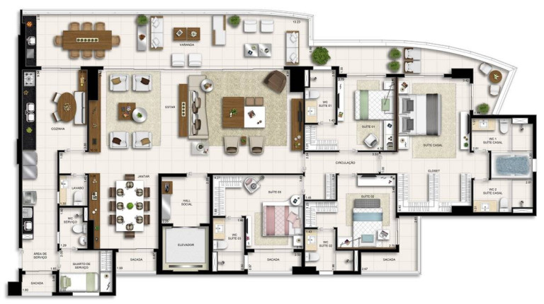Imagem Apartamento com 4 Quartos à Venda, 271 m² em Meireles - Fortaleza Imagem Apartamento com 4 Quartos à Venda, 271 m² em Meireles - Fortaleza