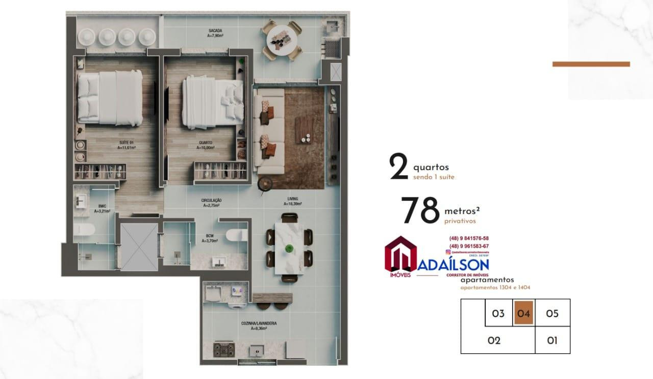 Imagem Imóvel com 2 Quartos à Venda, 86 m² Imagem Imóvel com 2 Quartos à Venda, 86 m²