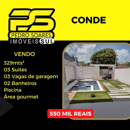 Casa com 3 Quartos à Venda, 210 m² em Conde - Conde