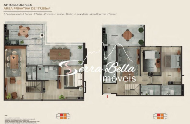 Imagem Apartamento com 2 Quartos à Venda, 83 m² em Itaipava - Petrópolis