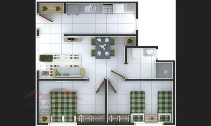 Imagem Apartamento com 2 Quartos à Venda, 49 m² em Tabajaras - Teresina