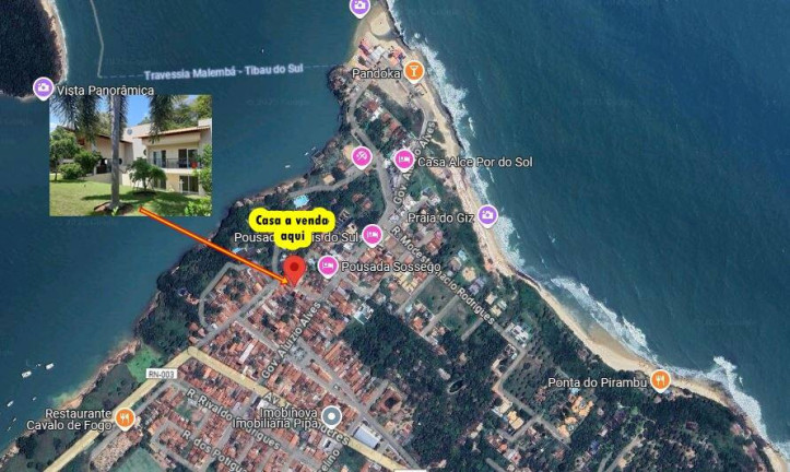Imagem Casa com 2 Quartos à Venda, 530 m² em Centro - Tibau Do Sul