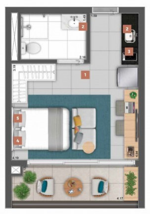 Imagem Studio com 1 Quarto à Venda, 27 m² em Santo Amaro - São Paulo Imagem Studio com 1 Quarto à Venda, 27 m² em Santo Amaro - São Paulo