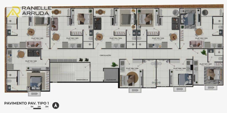 Imagem Apartamento com 1 Quarto à Venda, 25 m² em Bessa - João Pessoa Imagem Apartamento com 1 Quarto à Venda, 25 m² em Bessa - João Pessoa