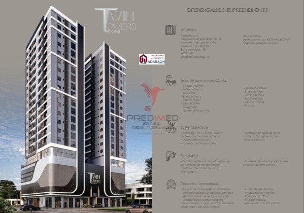 Imagem Apartamento com 2 Quartos à Venda, 64 m² em Itapema