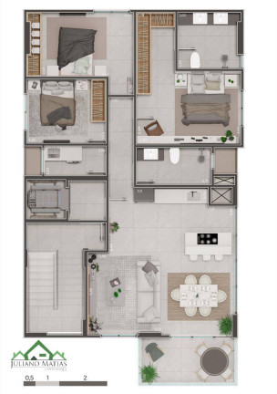 Imagem Apartamento com 3 Quartos à Venda, 111 m² em Tabuleiro - Barra Velha