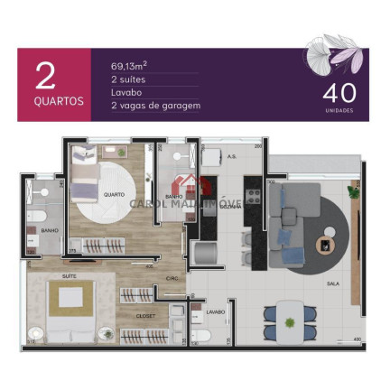 Imagem Apartamento com 2 Quartos à Venda, 70 m² em Barro Preto - Belo Horizonte