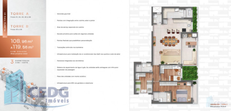 Imagem Apartamento com 3 Quartos à Venda, 109 m² em Juvevê - Curitiba Imagem Apartamento com 3 Quartos à Venda, 109 m² em Juvevê - Curitiba