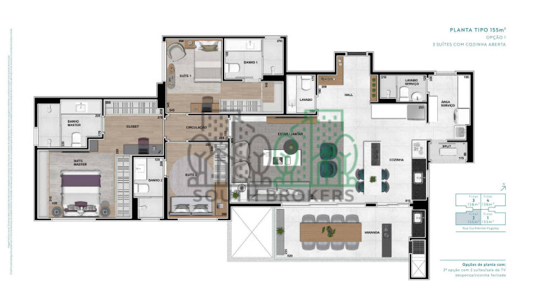 Imagem Apartamento com 3 Quartos à Venda, em água Verde - Curitiba Imagem Apartamento com 3 Quartos à Venda, em água Verde - Curitiba