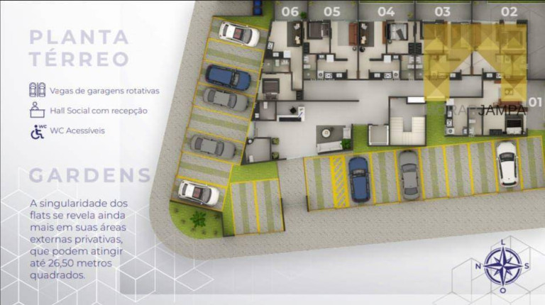 Imagem Apartamento com 1 Quarto à Venda, 28 m² em Cabo Branco - João Pessoa