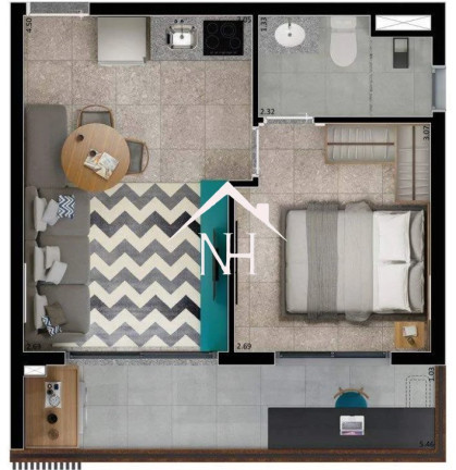Imagem Apartamento com 1 Quarto à Venda, 35 m² em Campo Belo - São Paulo Imagem Apartamento com 1 Quarto à Venda, 35 m² em Campo Belo - São Paulo