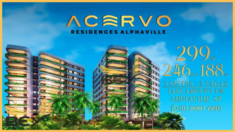 Apartamento com 3 Quartos à Venda, 246 m² em Alphaville Conde Ii - Barueri