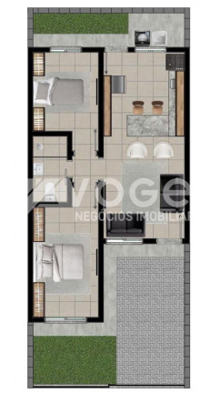 Imagem Casa com 2 Quartos à Venda, 55 m² em Bairro Não Informado - Portao