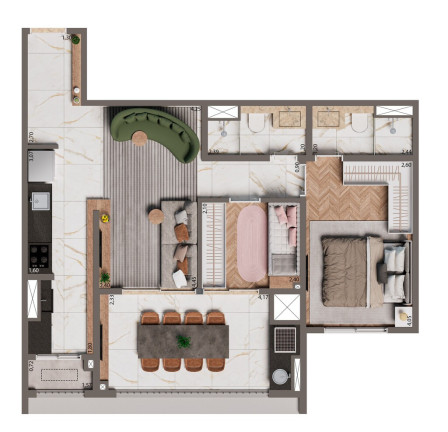 Imagem Apartamento com 2 Quartos à Venda, 67 m² em Santo Amaro - São Paulo