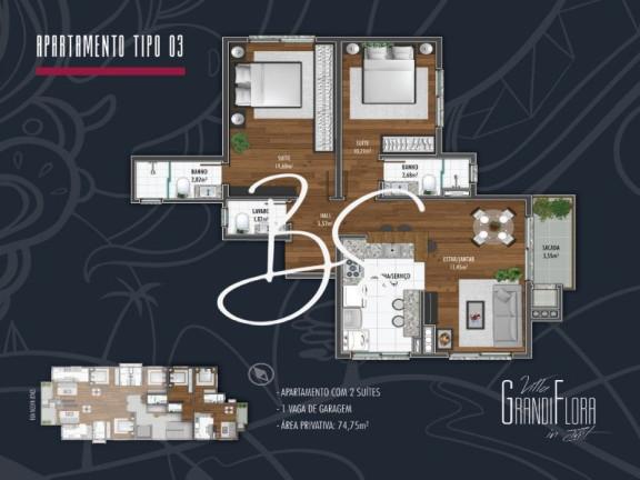 Imagem Apartamento com 1 Quarto à Venda, 93 m² em Centro - Canela