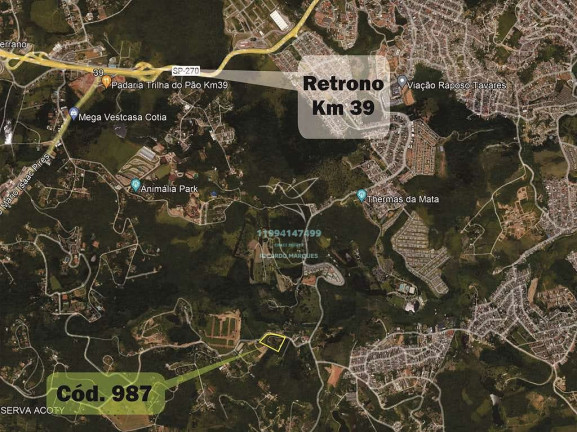 Imagem Terreno à Venda, 1.845.540 m² em Taboleiro Verde - Cotia Imagem Terreno à Venda, 1.845.540 m² em Taboleiro Verde - Cotia
