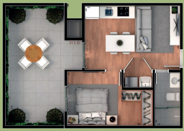 Imagem Apartamento com 2 Quartos à Venda, 64 m² em Santa Cândida - Curitiba