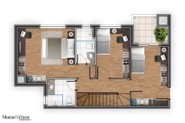 Imagem Cobertura com 3 Quartos à Venda, 132 m² em Cristo Rei - Curitiba