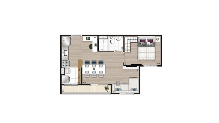 Imagem Apartamento com 2 Quartos à Venda, em Jaguaré - São Paulo Imagem Apartamento com 2 Quartos à Venda, em Jaguaré - São Paulo