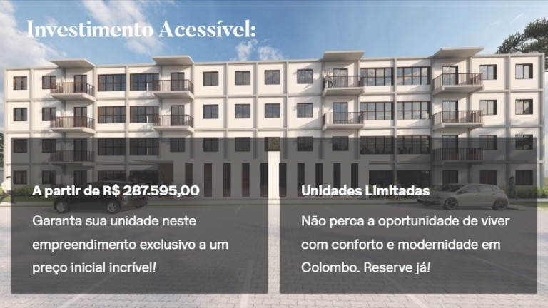 Imagem Apartamento com 2 Quartos à Venda, 52 m² em Paloma - Colombo