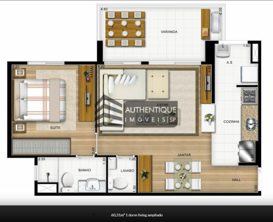 Imagem Apartamento com 1 Quarto à Venda, 47 m² em Morumbi - São Paulo Imagem Apartamento com 1 Quarto à Venda, 47 m² em Morumbi - São Paulo