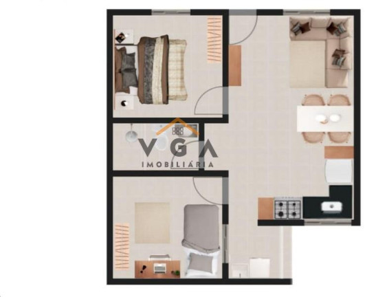 Imagem Apartamento com 2 Quartos à Venda, 44 m² em Vila Guilhermina - São Paulo