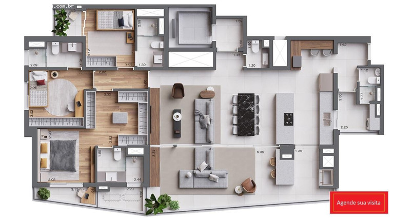 Imagem Apartamento com 3 Quartos à Venda, 168 m² em Brooklin - São Paulo
