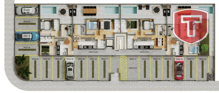Imagem Cobertura com 2 Quartos à Venda, 101 m² em Altiplano Cabo Branco - João Pessoa