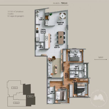 Imagem Apartamento com 3 Quartos à Venda, 257 m² em Balneário Perequê - Porto Belo Imagem Apartamento com 3 Quartos à Venda, 257 m² em Balneário Perequê - Porto Belo