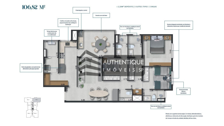Imagem Apartamento com 3 Quartos à Venda, 85 m² em Vila Assunção - Santo André Imagem Apartamento com 3 Quartos à Venda, 85 m² em Vila Assunção - Santo André