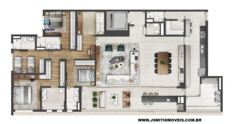Imagem Apartamento com 4 Quartos à Venda, 250 m² em Cidade Monções - São Paulo Imagem Apartamento com 4 Quartos à Venda, 250 m² em Cidade Monções - São Paulo