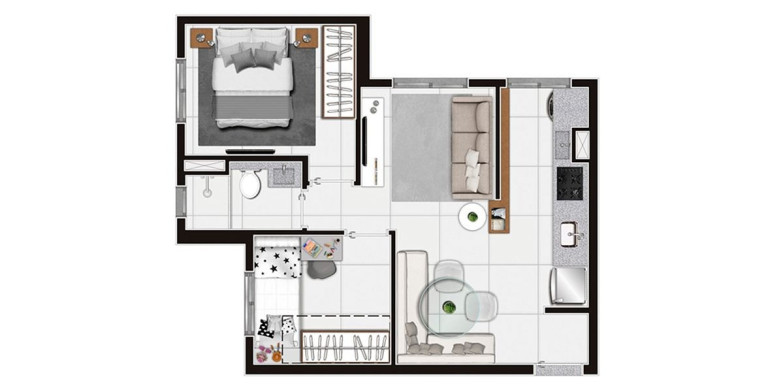 Imagem Apartamento com 2 Quartos à Venda, 41 m² em Vila Nova Cachoeirinha - São Paulo