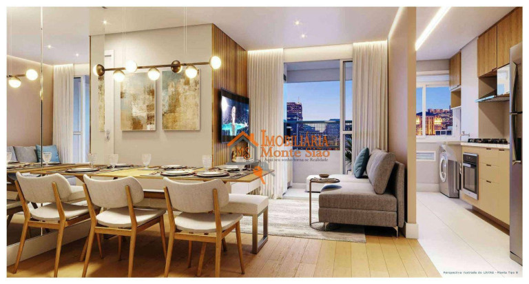 Apartamento com 2 Quartos à Venda, 56 m² em Vila Rosália - Guarulhos
