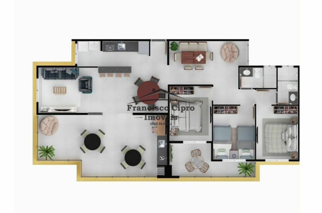 Imagem Apartamento com 2 Quartos à Venda, 58 m² em Praia Grande - Ubatuba